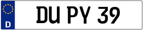 Trailer License Plate